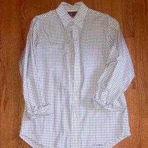 Men’s Ralph Lauren Button Down- Blue and White